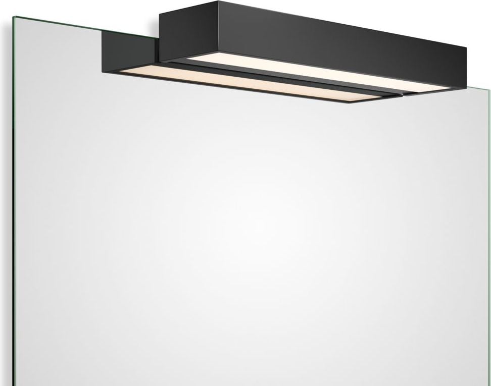 Lampa nad lustro Box Clip On LED 2700K 40 cm czarny mat