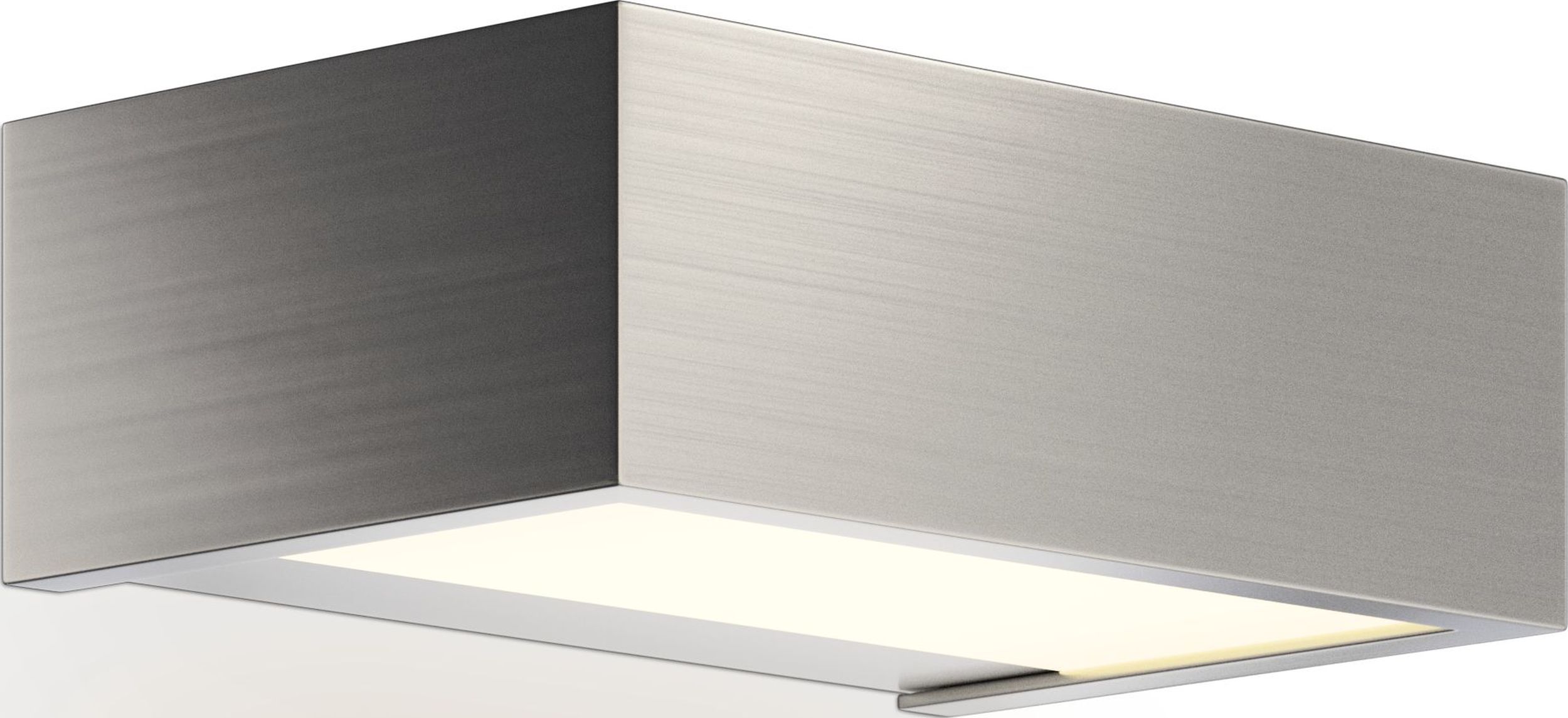 Lampa ścienna Box LED 15 cm nikiel