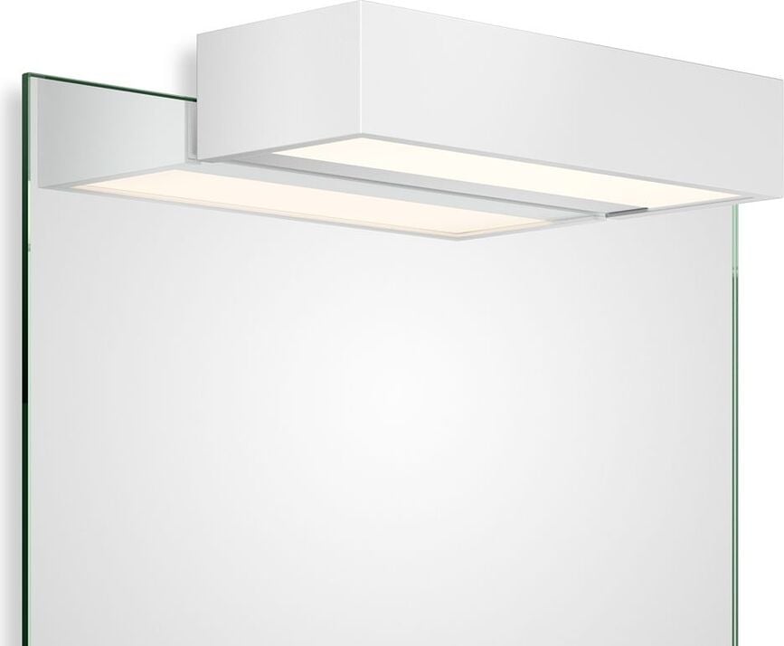 Lampada sopra lo specchio Box Clip On LED 25 cm bianca opaca