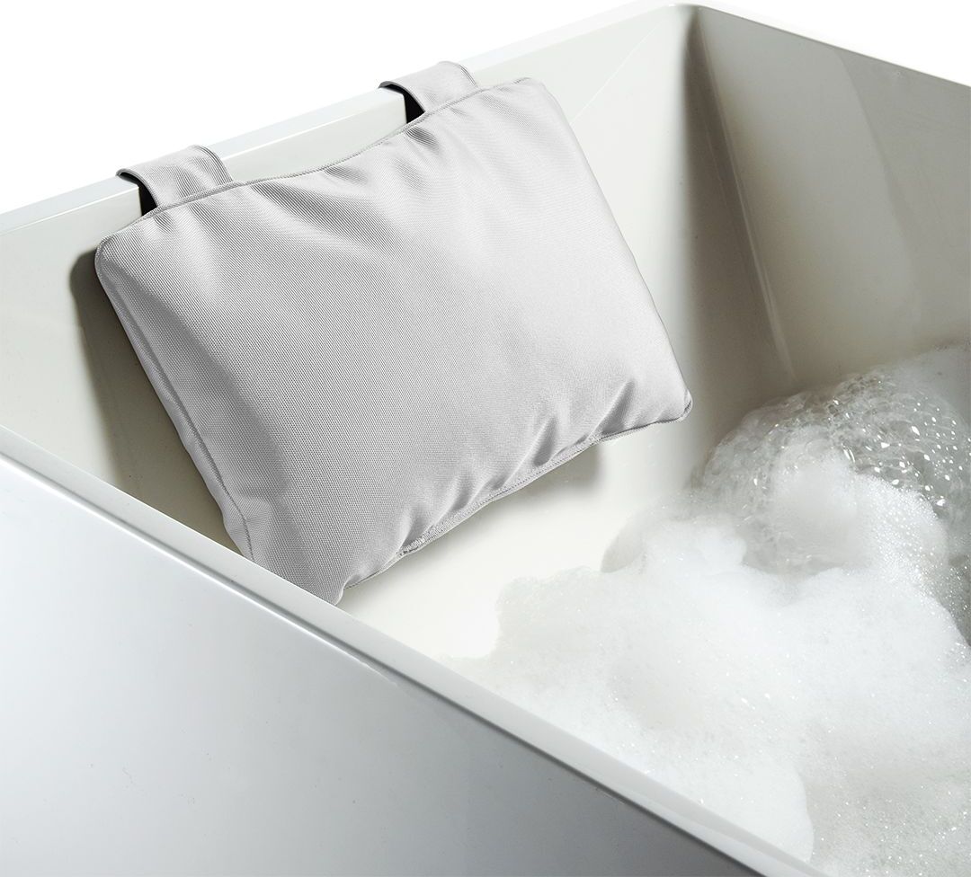 Badekissen Loft Badewannenkissen 21 X 32 Cm Weiß Mit 2 Saugnäpfen