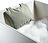 Loft Coussin de Bain avec deux ventouses, 21 x 32 cm, gris
