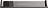 Mikado Badezimmerablage 40 cm chrom-schwarz mit PVD-Beschichtung