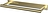 Mikado Frame Towel rail 21 cm dull brass