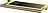 Mikado Frame Towel rail 21 cm golden