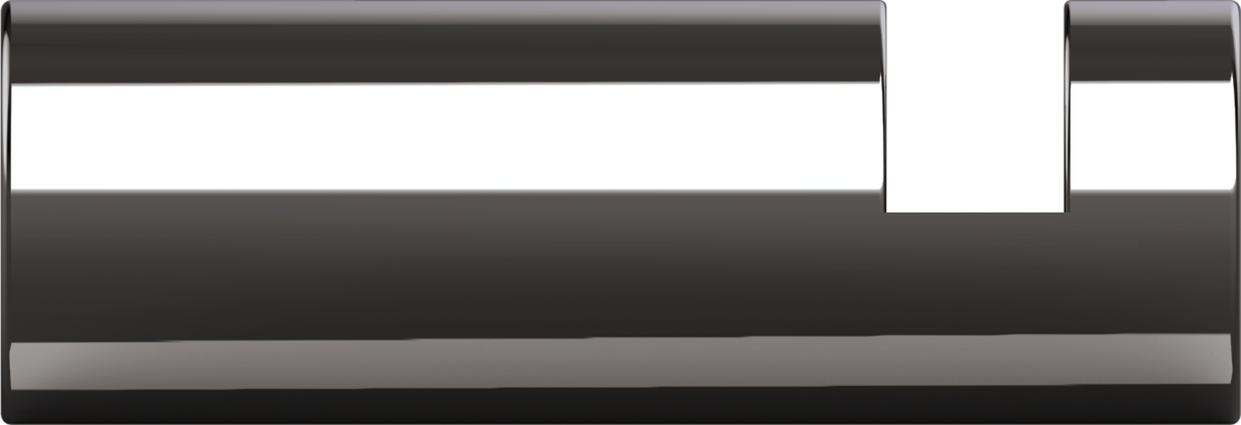 Mikado Handtuchhaken chrom-schwarz mit PVD-Beschichtung
