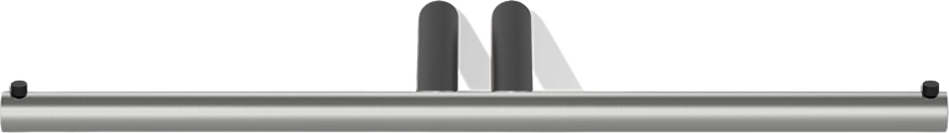Mikado Toilettenpapierhalter Stahl matt-schwarz doppelt