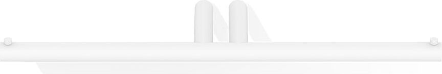 Mikado Toilettenpapierhalter Weiß matt doppelt