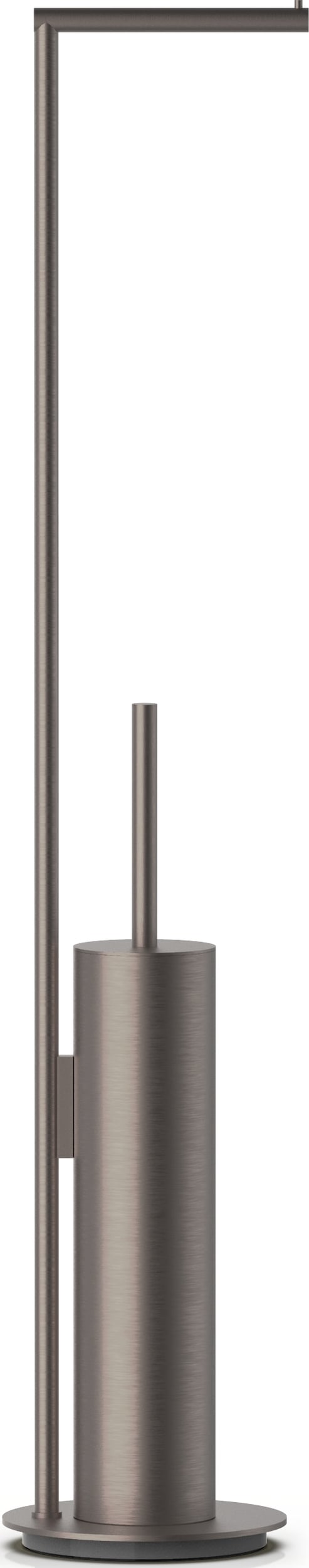 Mikado Toilettenpapierständer und WC-Bürste dunkles Metall matte mit PVD-Beschichtung