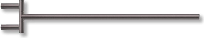 Mikado Towel rail 40 cm dark matte metal with PVD-coating