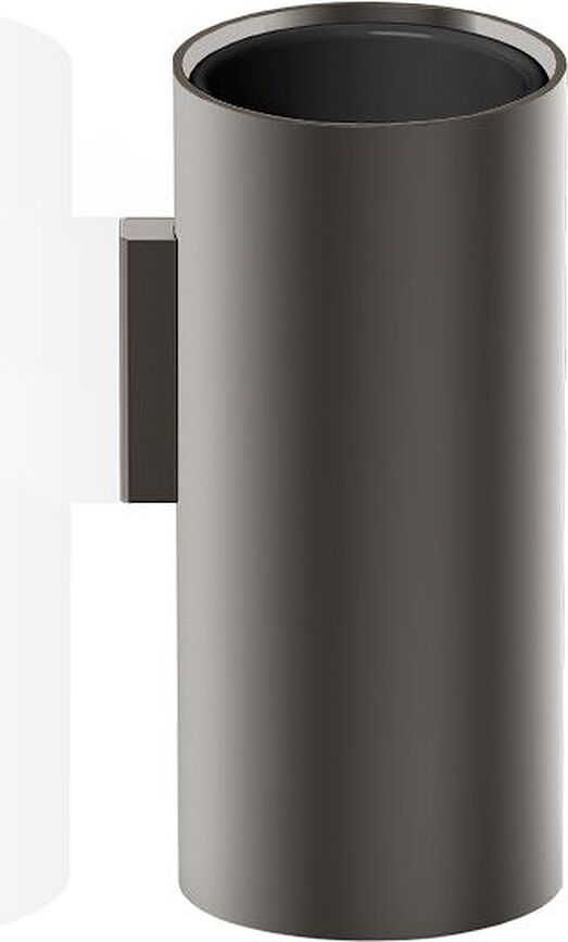 Mikado Zahnbürstenbecher dunkles Metall matte für die Wand
