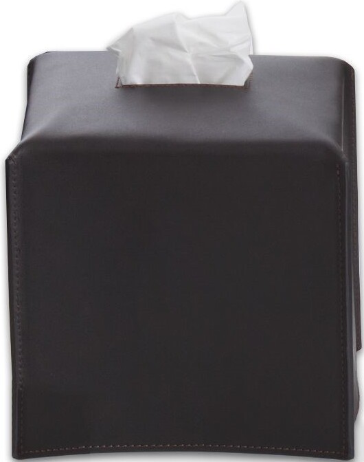 Nappa Taschentuchhalter 14 cm quadratisch schwarz