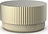 Of Line Badezimmerbehälter 16,5 cm sandfarbig mit goldfarbenem Deckel