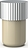 Of Line Badezimmerbehälter 7,6 cm sandfarbig mit silbernem Deckel