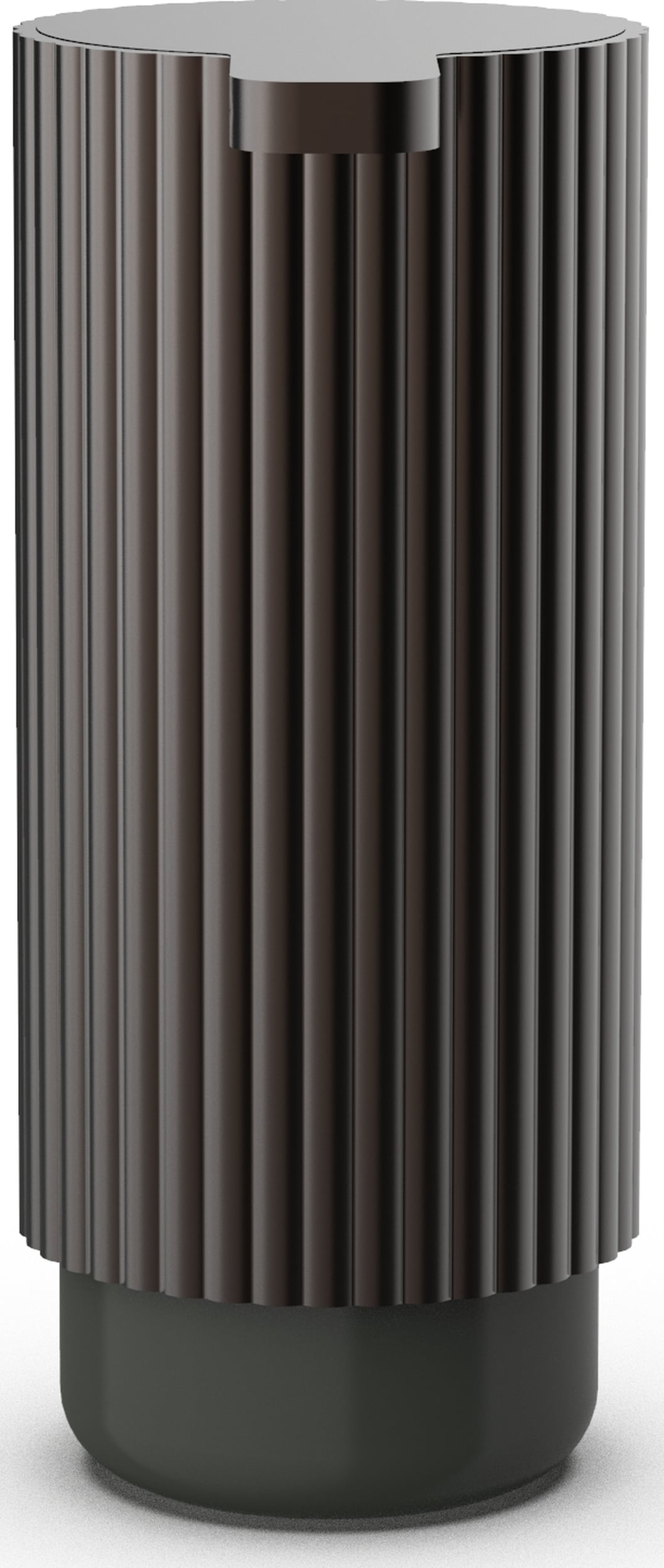 Of Line Seifenspender braun mit schwarzem Sockel