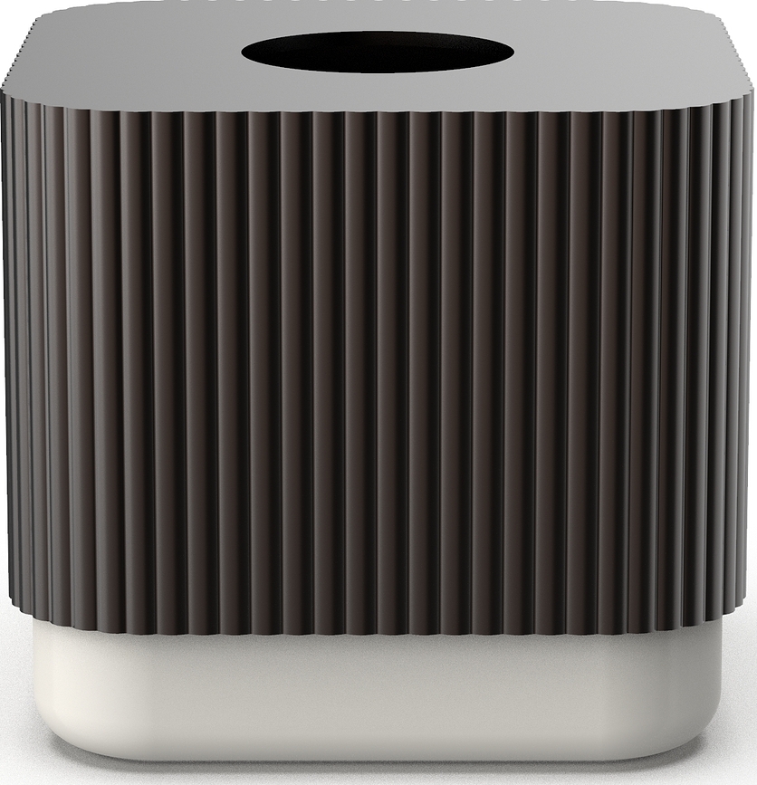 Of Line Tissues container cream with a brown lid