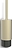 Of Line Toilet brush golden wall mounted black base