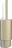 Of Line Toilet brush golden wall mounted with a sand base