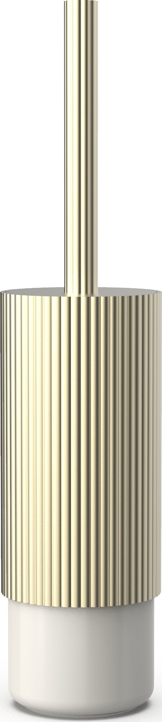 Of Line Toilettenbürste goldfarben mit cremefarbenem Sockel