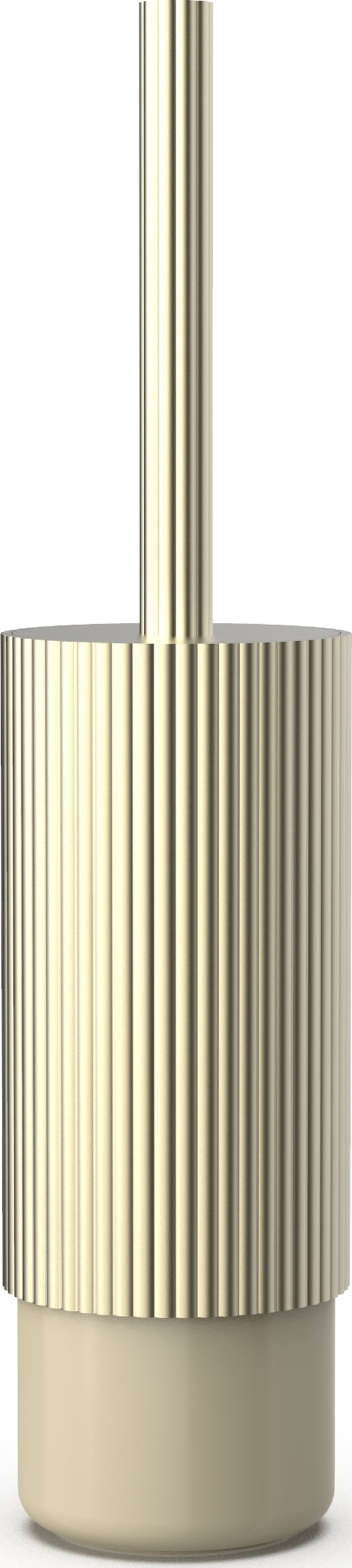 Of Line Toilettenbürste goldfarben mit sandfarbenem Sockel