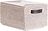 Opbergcontainer Basket licht beige rotan- met deksel