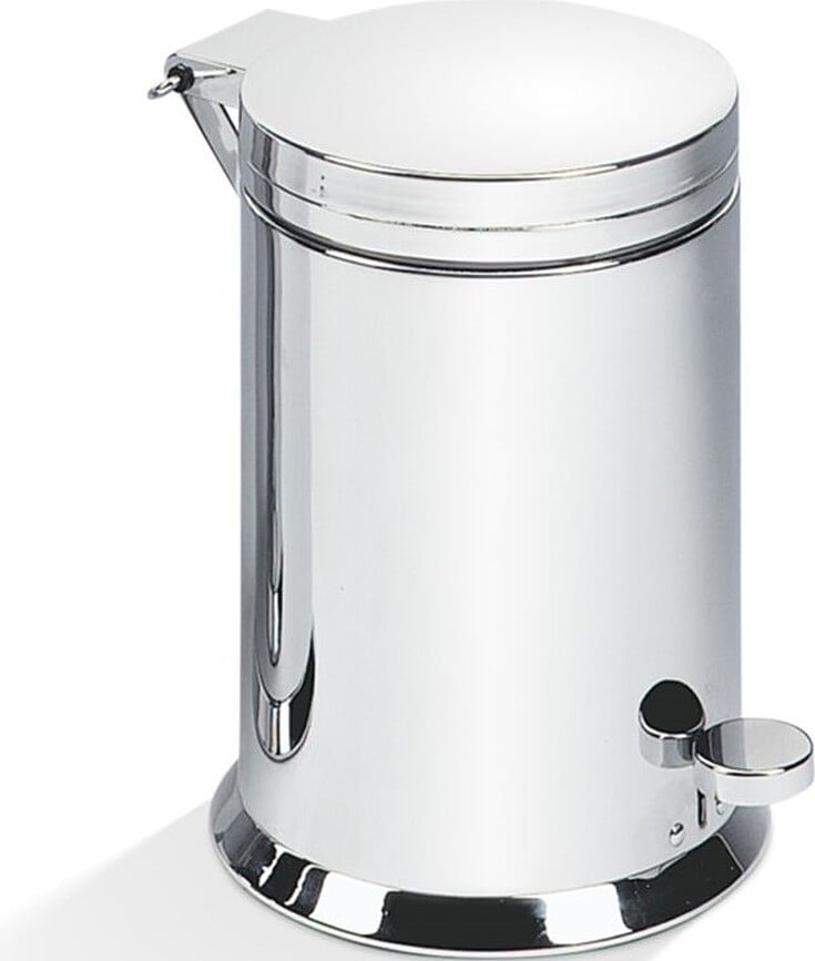 Papelera de Baño con cierre suave Classic, cromada, 28,5 cm