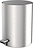 Papelera de baño de acero inoxidable mate Bar, 32 cm