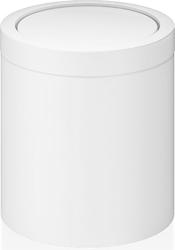 Papelera de Baño Decor Walther, 16 cm, blanco mate, con tapa basculante