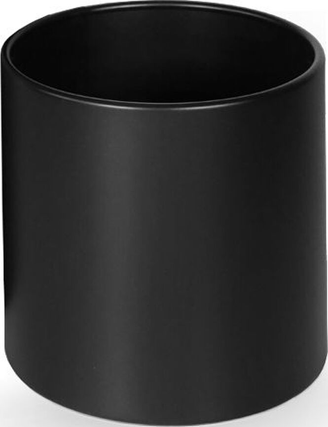 Papelera de baño Decor Walther, 21 cm, negro mate