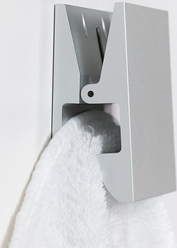 Pinch Držač Za Ručnike kvadratni 5 cm mat zlatni