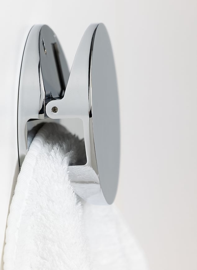 Pinch Držač Ručnika okrugli 10 cm mat zlatni