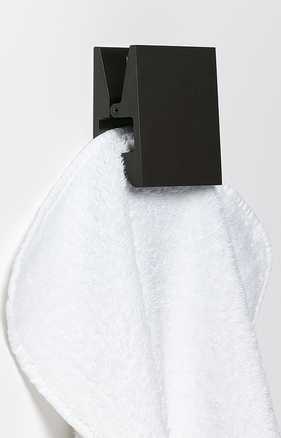 Pinch Držalo za brisače, kvadratno, 5 cm, mat zlato