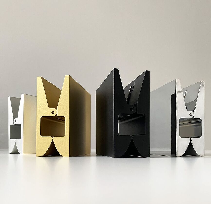 Pinch Γάντζος Πετσέτας τετράγωνος, 5 εκ., ματ χρυσός