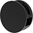 Pinch Κρίκος Πετσέτας στρογγυλός, 10 cm, μαύρο ματ