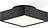 Plafon Cut 18 cm czarny mat