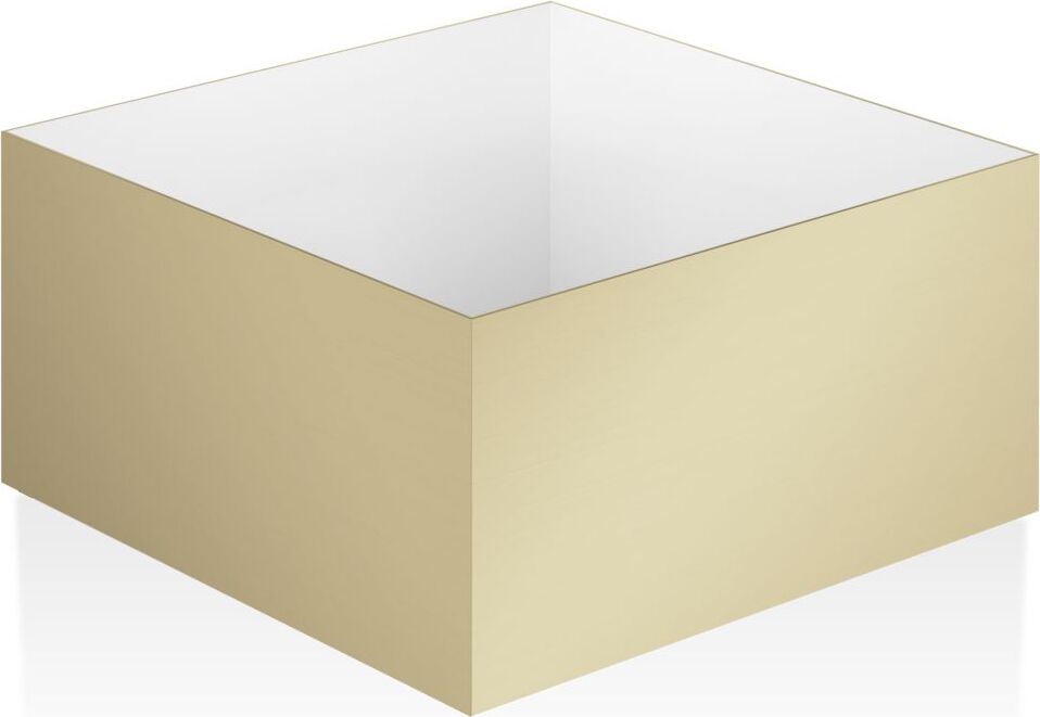 Pojemnik łazienkowy Corner 17 cm złoty mat