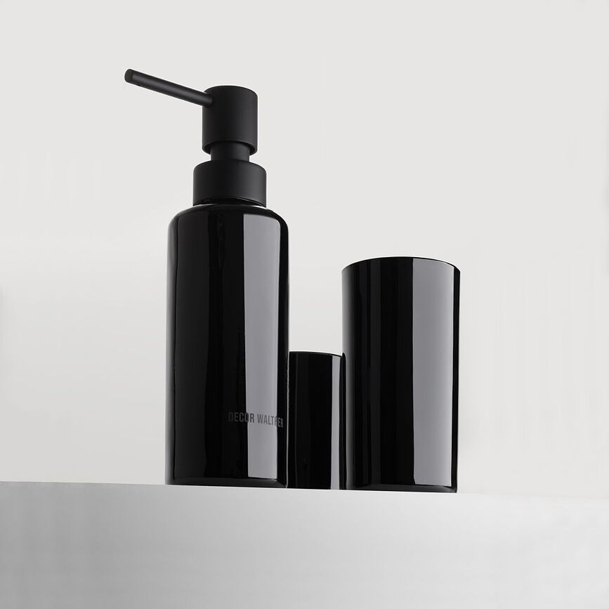 Pop Up Distributeur de Savon avec gobelets, transparent, Set 3 pièces