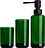 Pop Up Distributeur de Savon avec gobelets, vert, Set 3 pièces