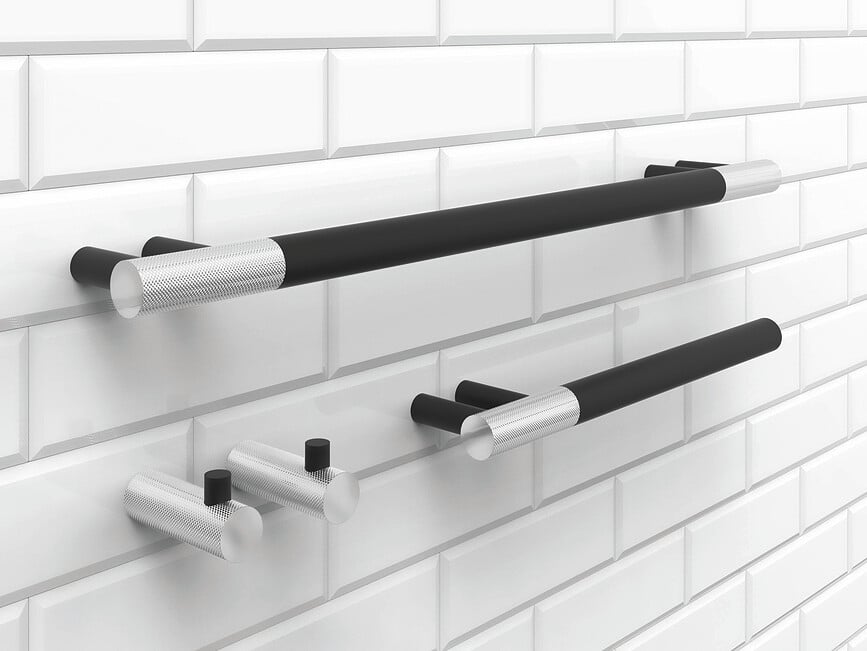 Portarrollos de papel higiénico Club, de metal oscuro, acabado mate dorado