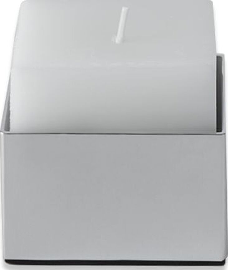 Portavelas Brick, cromado