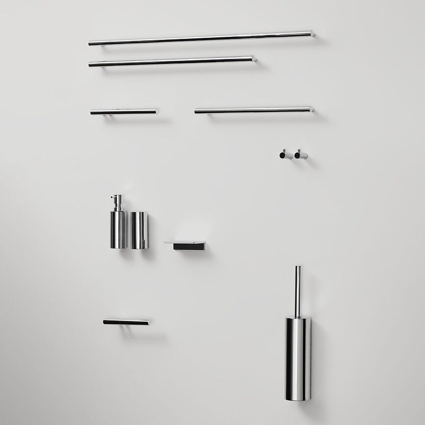 Bar Barre Porte-Serviettes 80 cm, métal foncé mat