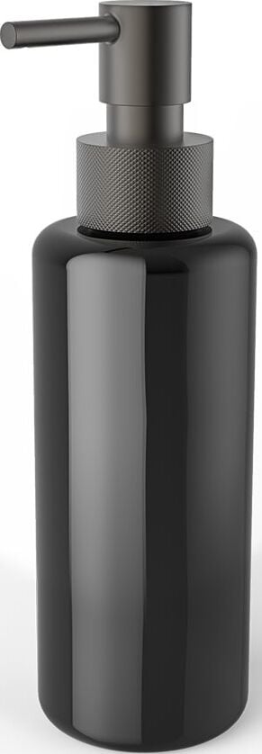 Porter Seifenspender schwarz mit Pumpe dunkles Metall matte
