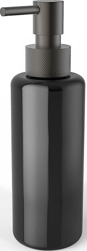 Porter Seifenspender schwarz mit Pumpe dunkles Metall matte