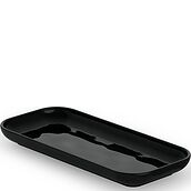 Porzellan Bathroom tray 24,2 cm oval black