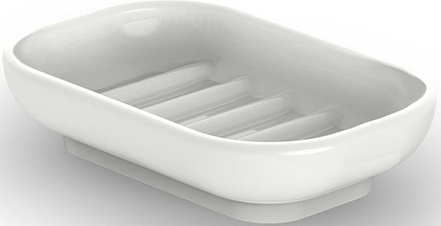 Porzellan Porte-Savon ovale, blanc