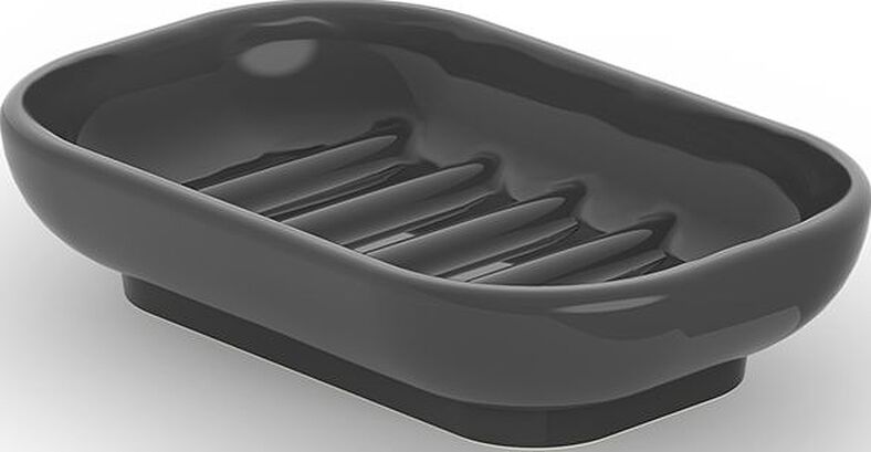 Porzellan Soap dish oval black
