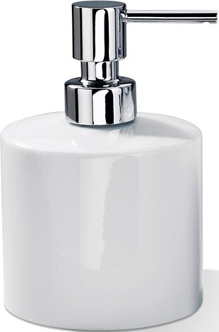 Porzellan Soap dispenser 14 cm chrome-white