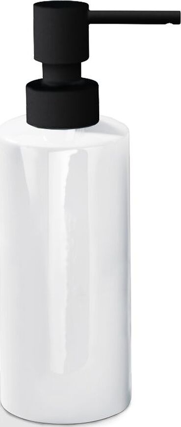 Porzellan Soap dispenser 17,5 cm black and white