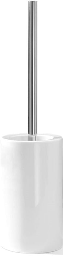 Porzellan Toilettenbürste chrom-weiß