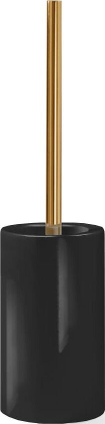 Porzellan Toilettenbürste gold-schwarz