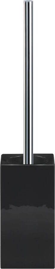 Porzellan Toilettenbürste quadratisch chrom-schwarz